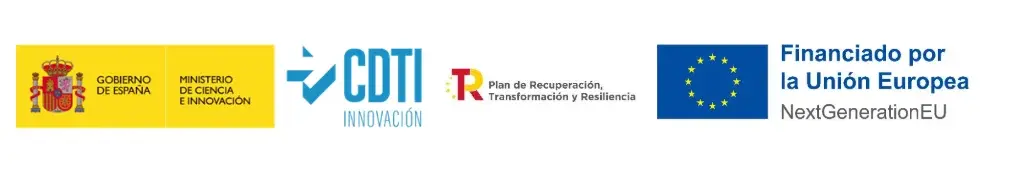 Logos of Spanish government and European Union initiatives